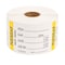 National Checking 2X3 Trilingual Item-Date-Use By Removable Tuesday Yellow, PK500 RIDU2302R - alternate 2